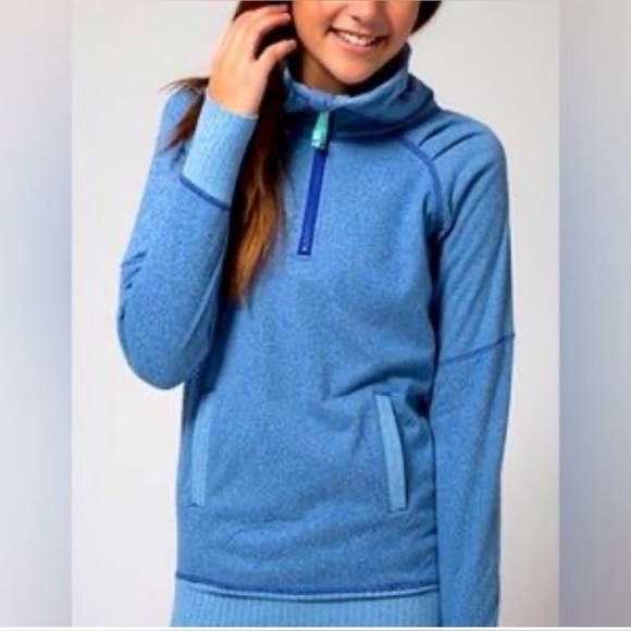 Ivivva Girls Lululemon Shiver Stopper Half Zip Pullover size 14 - Picture 8 of 8